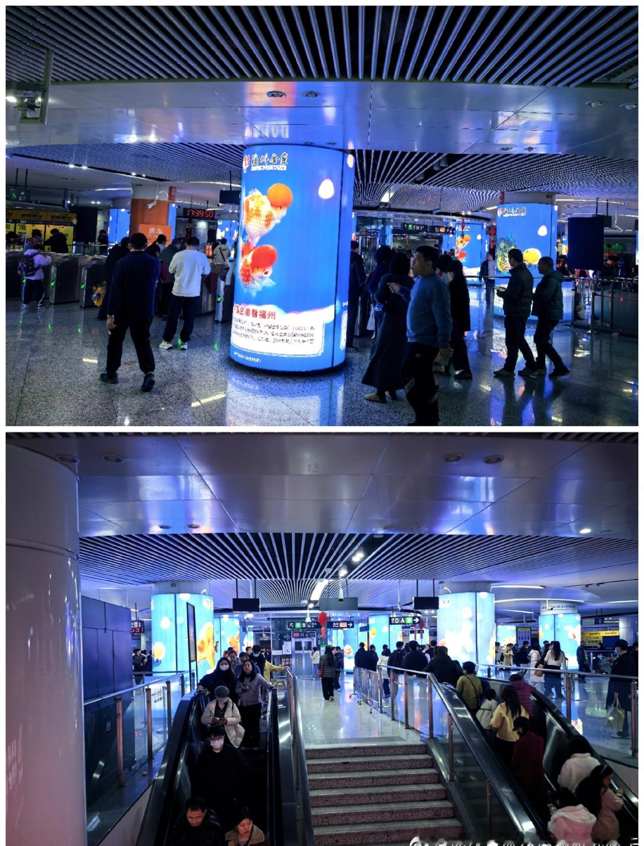 投稿，今日（2026-02-06，周五，阴天）福州地铁晚高峰情况。17:39-