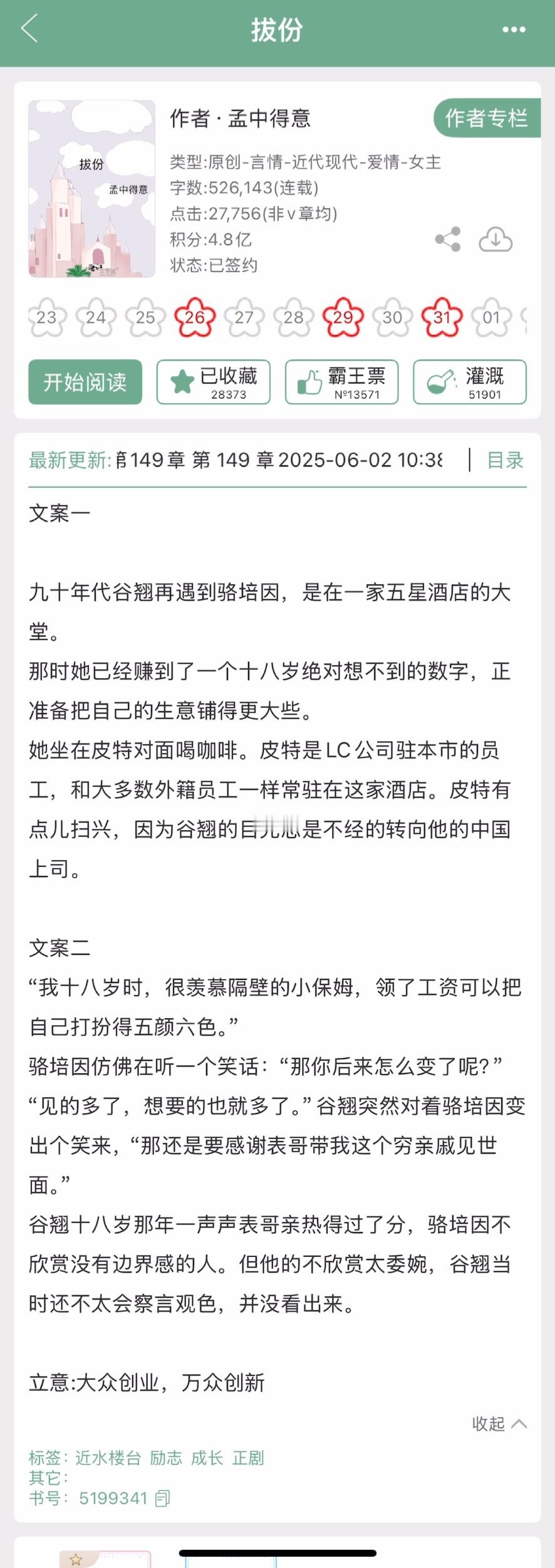 孟中得意的《拔份》完结啦！年代文，破镜重圆，女主很有生命力​​​