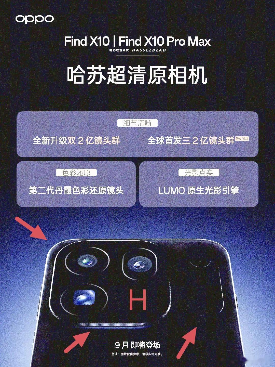 OPPOFindX10ProMax外观预测根据官方的爆料图提亮来看摄像Deco模组具有类似X9Ult