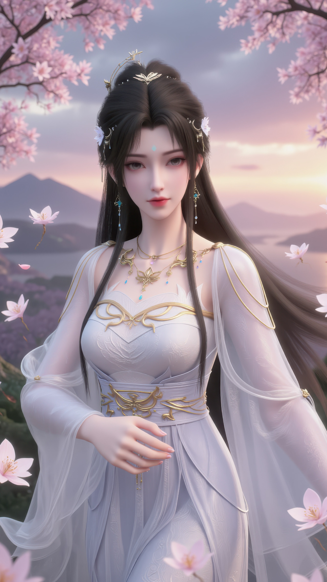 完美世界清漪仙子【精致美图】一袭白裙，翩翩动人！​​​