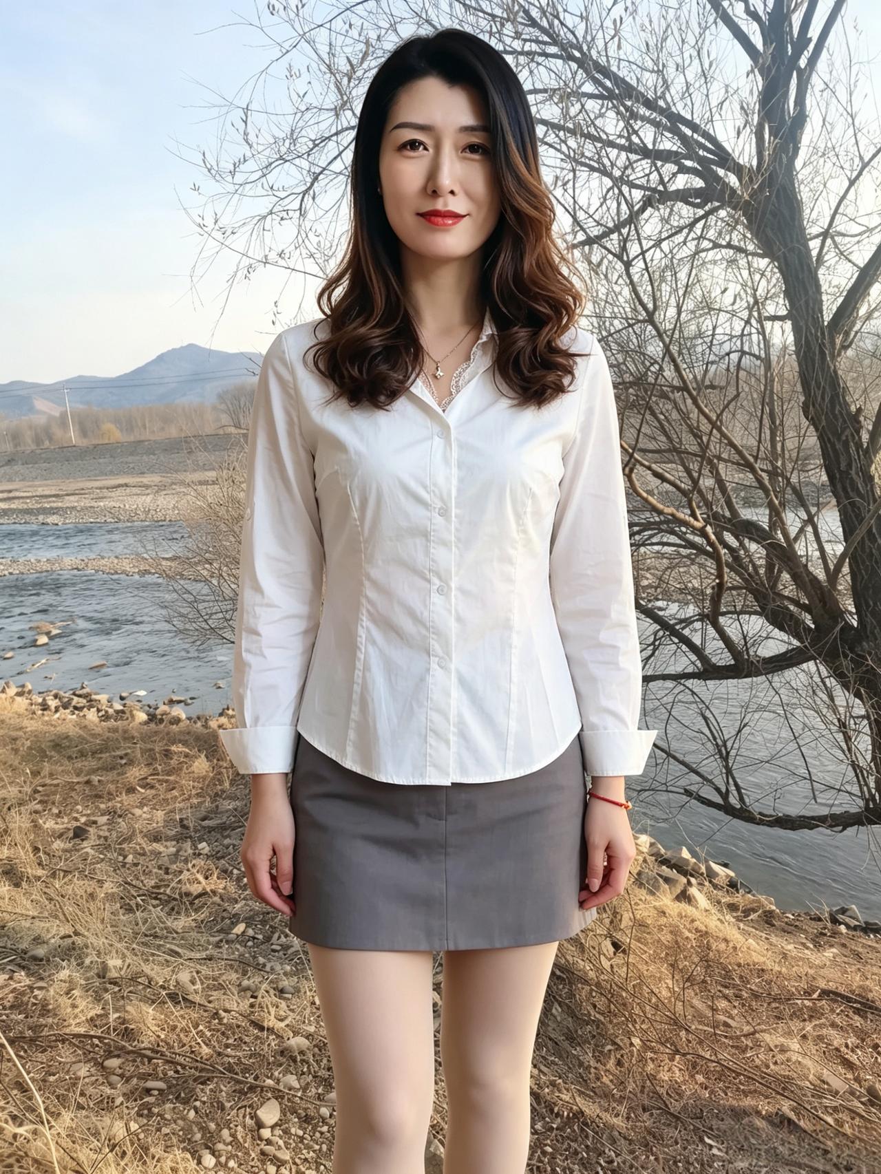 在塞北初春的山野风还带着微凉的清响你站在河水与林木之间站在整片晴朗天光之上