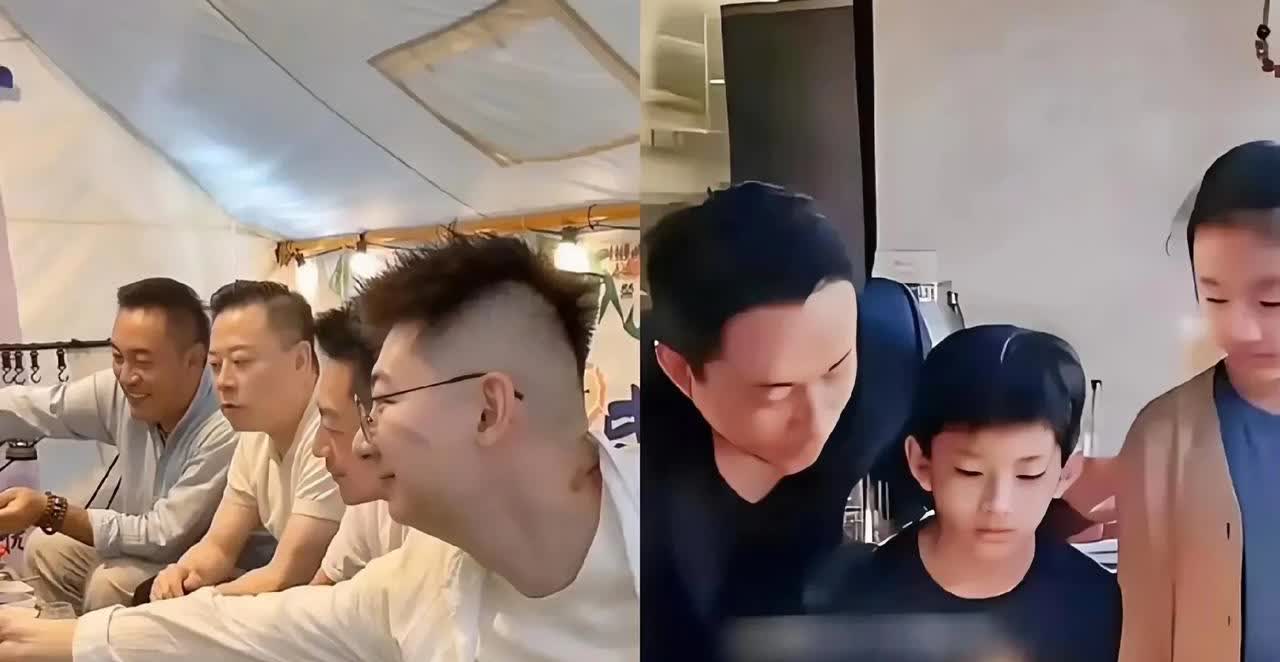 虽然小汪今天不在台北，但小霖霖依旧送上了生日祝福，透过手机，小汪