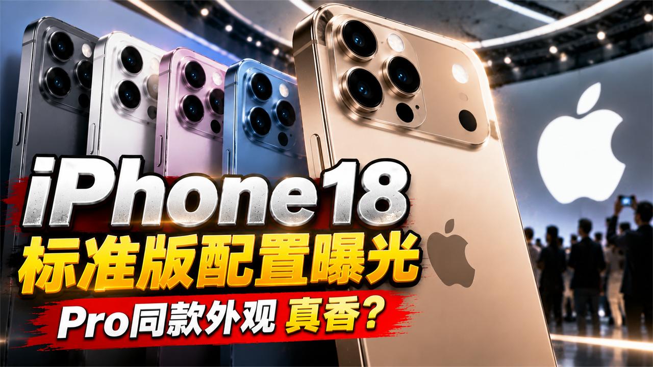 iPhone 18标准版配置曝光，Pro同款外观是真香