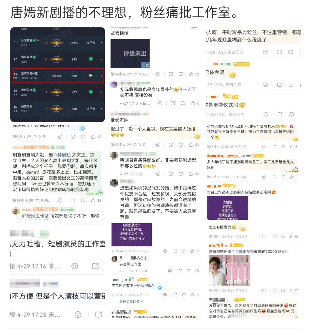 她这个剧不是上星剧吗，央八的底盘在呢，怕啥啊。收视率好不就行了吗