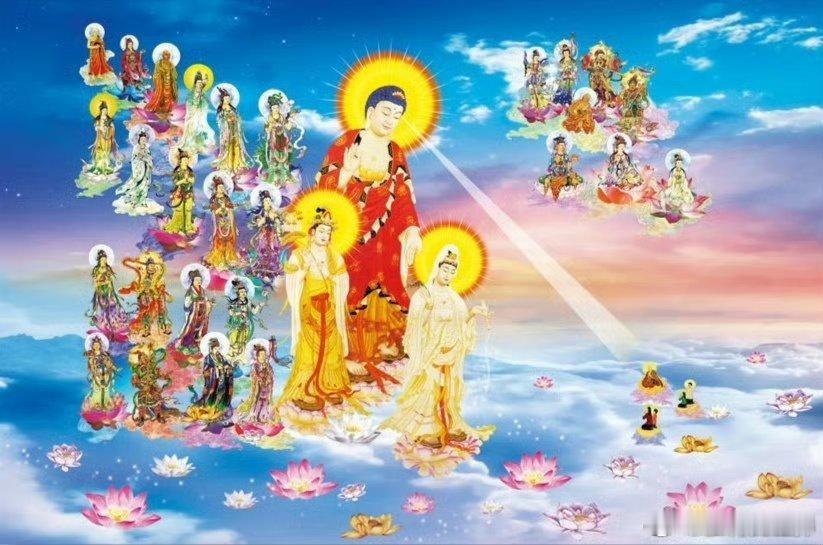 愿我临终无障碍，阿弥陀佛远相迎。观音甘露洒吾头，势至金台安我足。一刹那中离五浊，