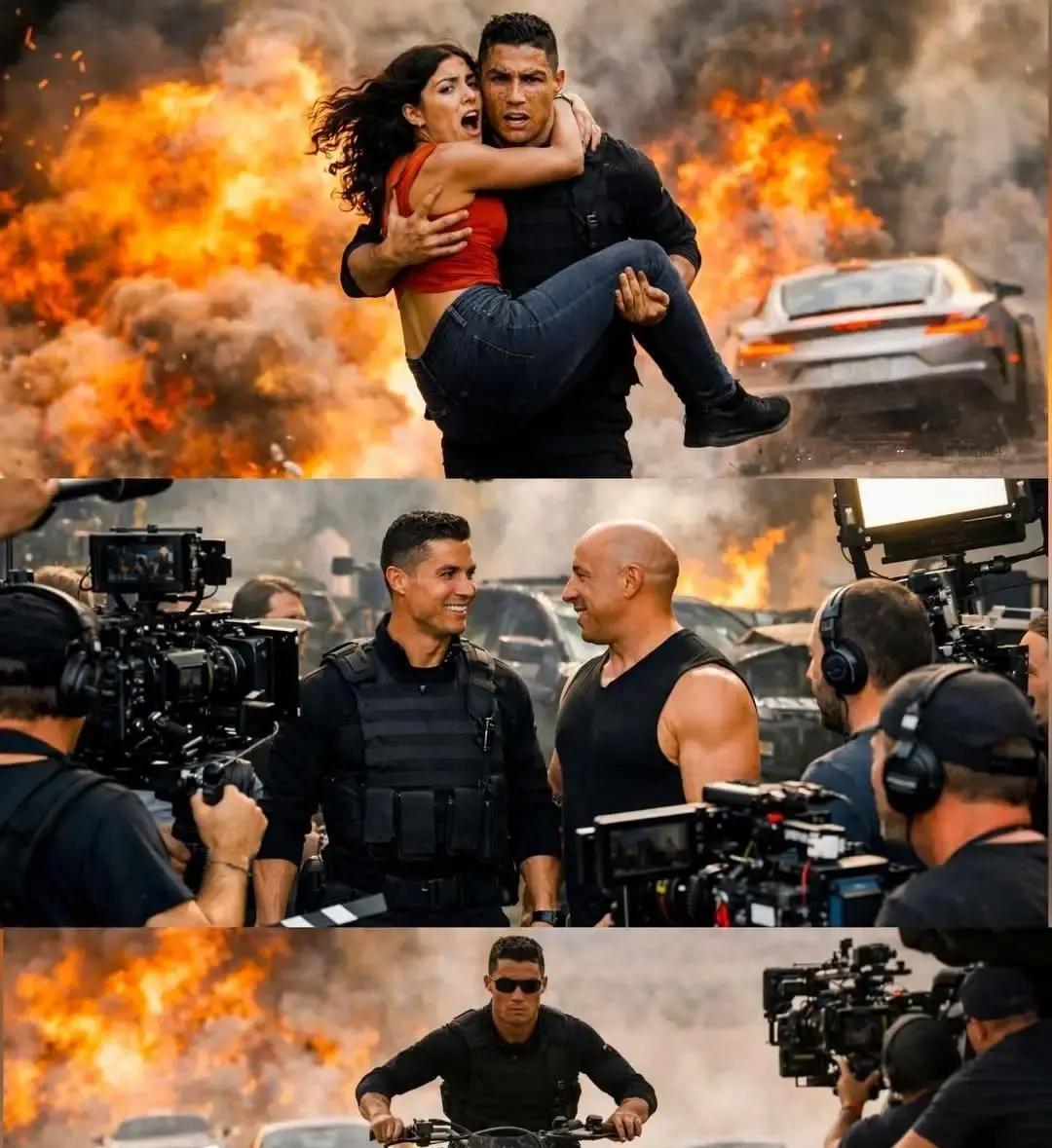 C罗不踢球改演戏？消息一出，球迷群直接炸锅。别急着笑他“跨界翻车”，人家动