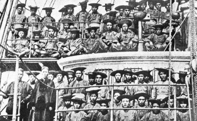 1881年，清政府派丁汝昌带着200多名北洋水师水手，远赴英国开回超勇、扬威号巡