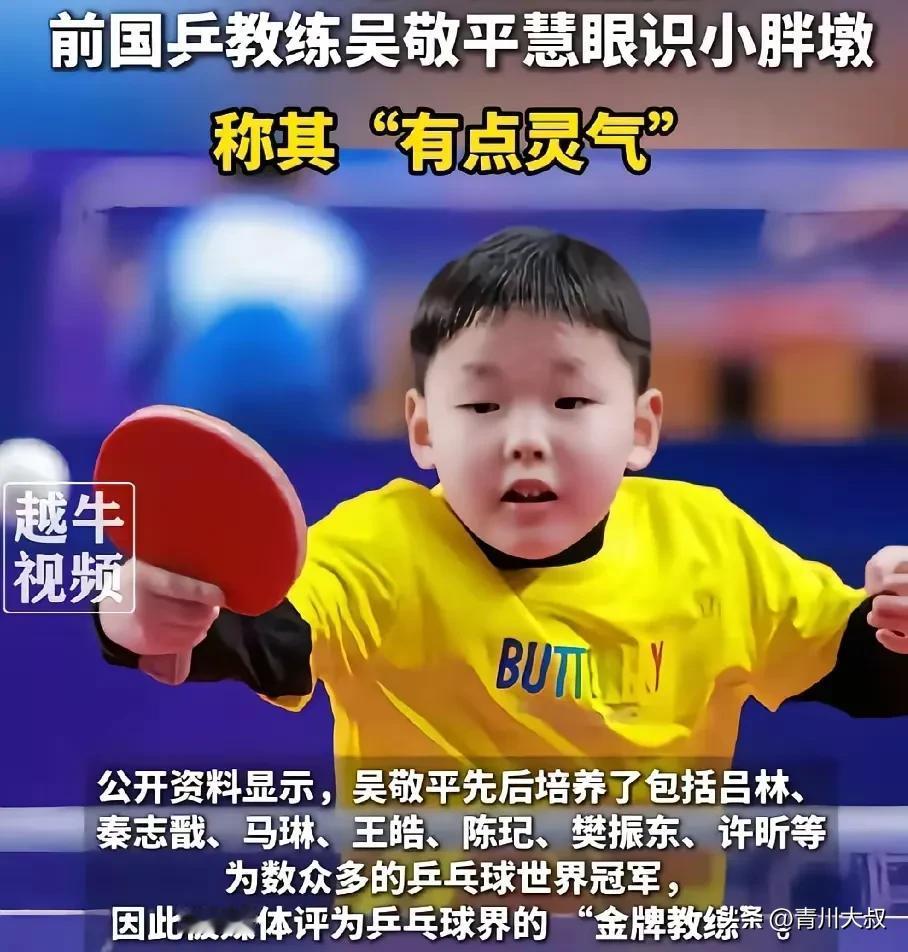 笑死了！为何大家都拿樊振东做比较？因为樊振东是公认的天赋神童！吴敬平去参观比
