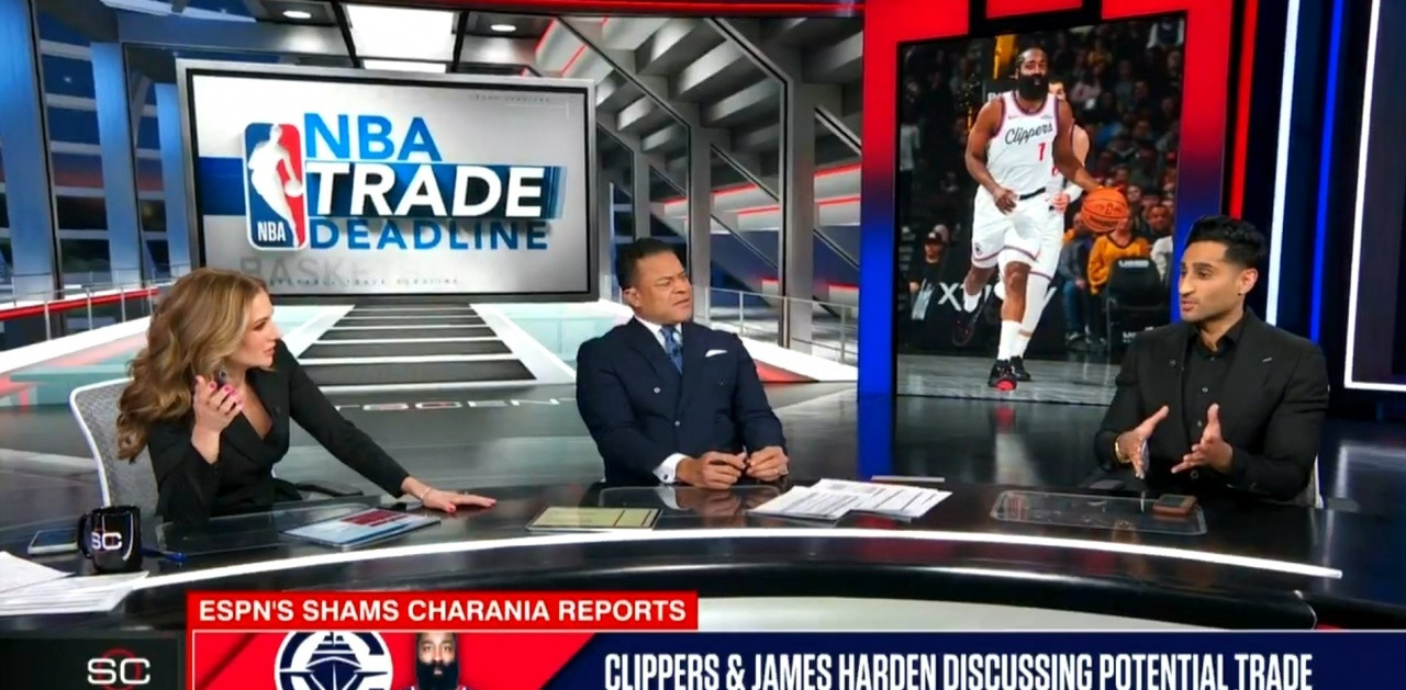 shams节目中：据我了解，双方探讨的因素是哈登目前的第二年部分保障合同，正是这