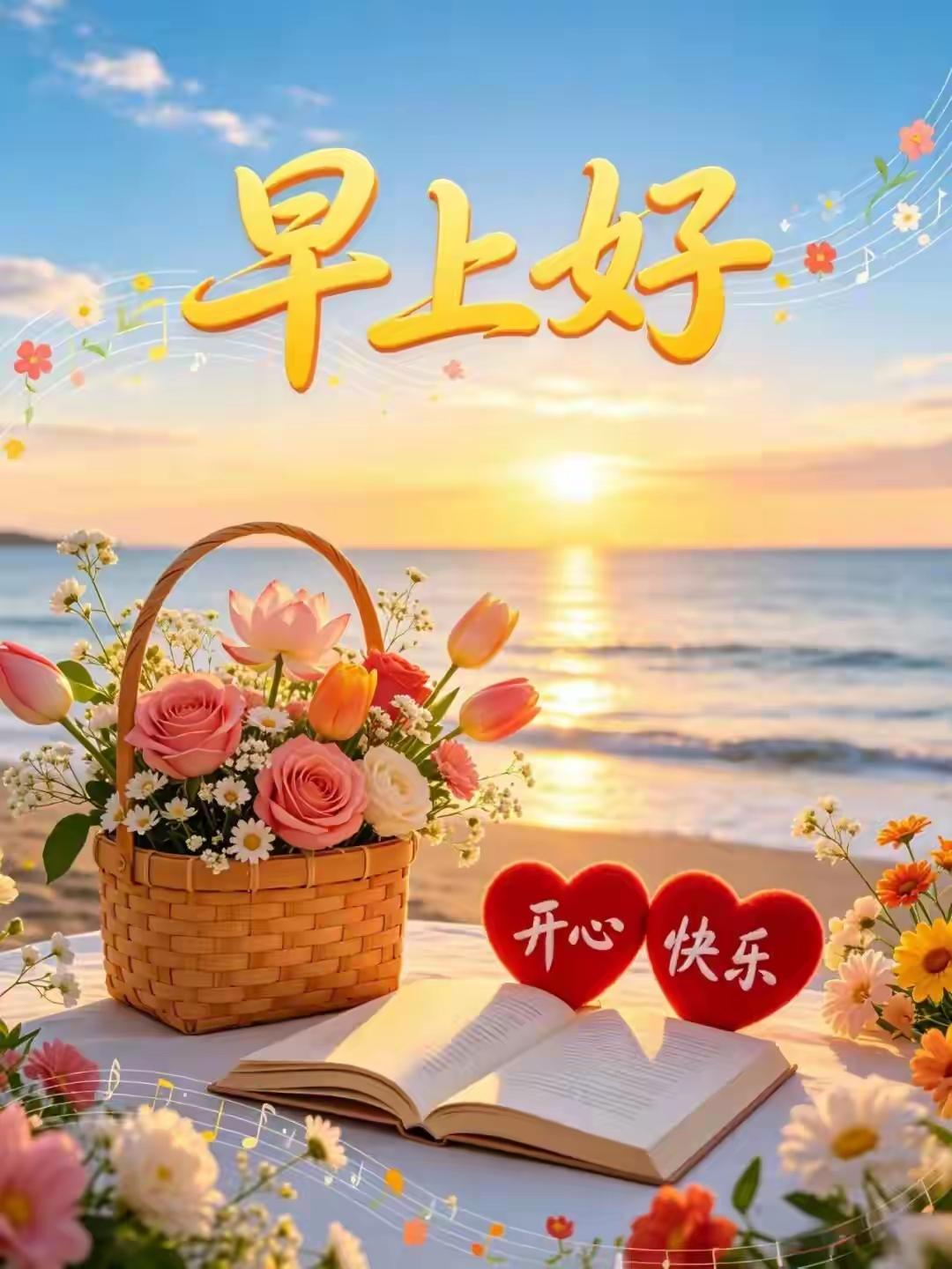 早上好🌿愿你晨起心怀明朗，愿你整日喜乐安康。送你安宁，褪去往日纷扰；