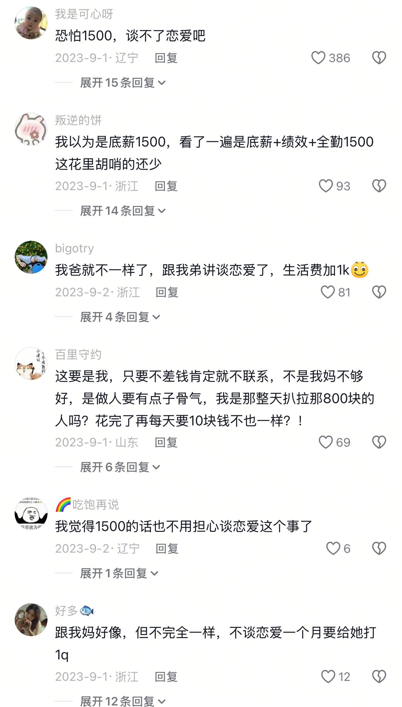 每月分4次给生活费父亲发声第一次看见给生活费定KPI的​​​