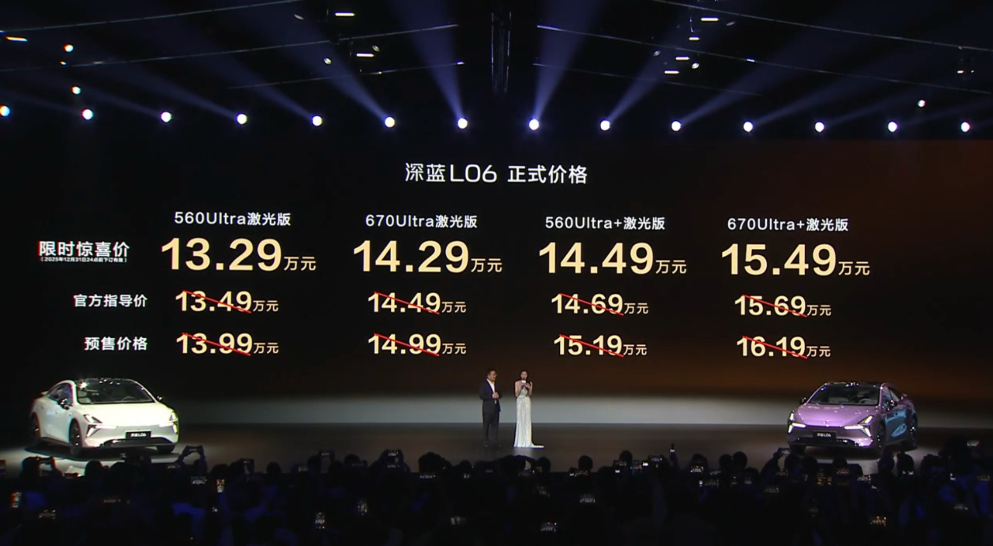 深蓝L06这价格不错的，也有很多差异化配置，1小时20000辆，有点说法。