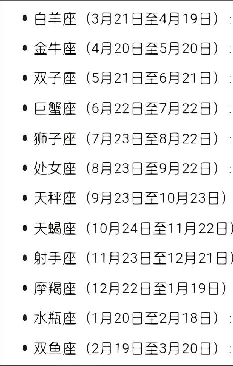 双鱼座为什么排最后呢，这是按什么算的？