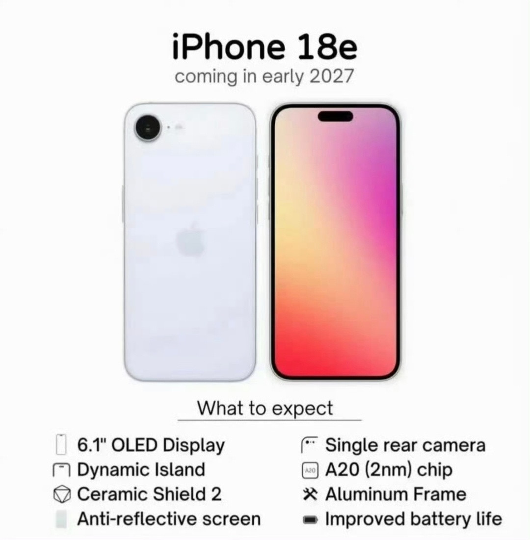 iPhone18e曝光刘海屏改成灵动岛，但60Hz的屏幕我确实是受不了了