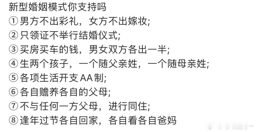 年轻人最不缺的结婚条件被取消后在这个话题下看到了这个，我忍不住笑出了声​​​