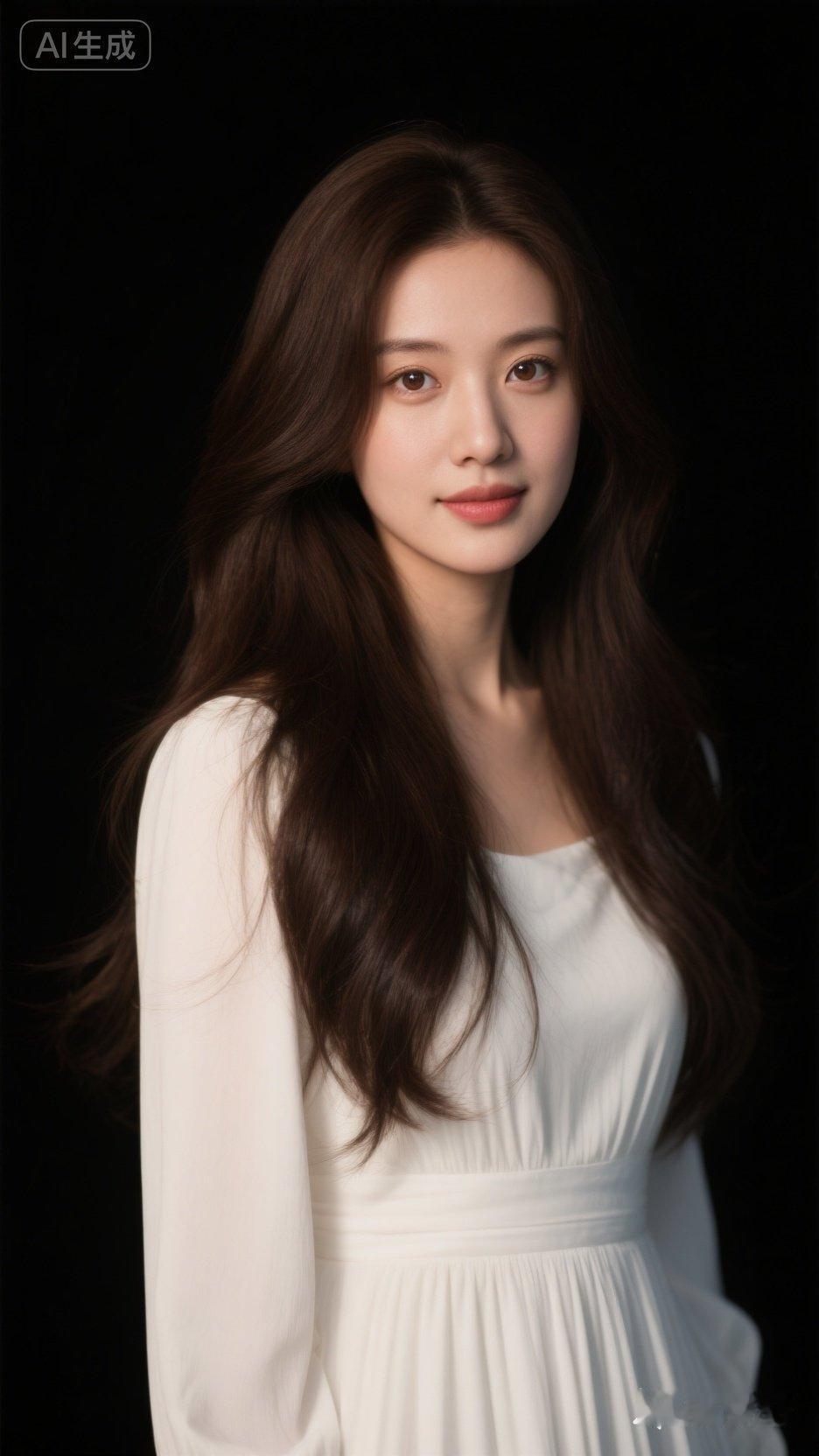 温柔甜美的白裙少女，气质优雅，尽显青春魅力！🌸💖