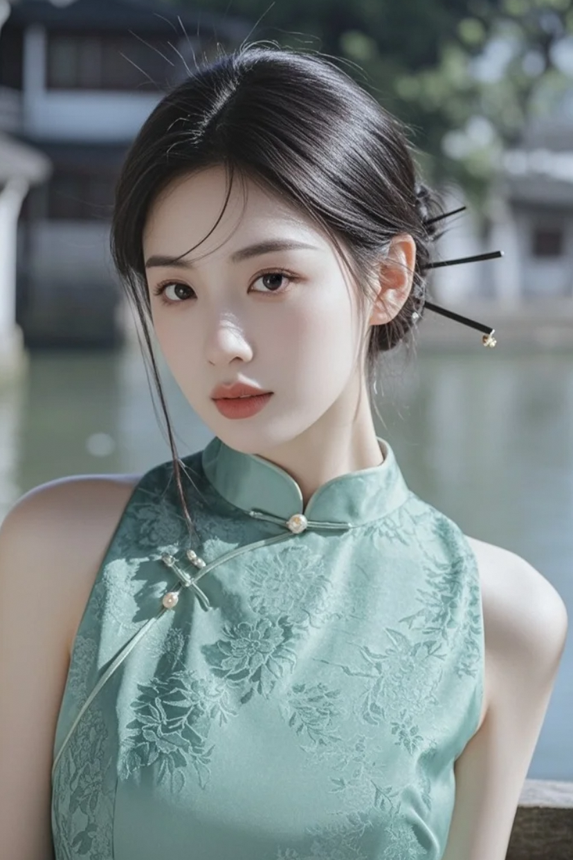 她在烟雨江南，写下一首行走的诗