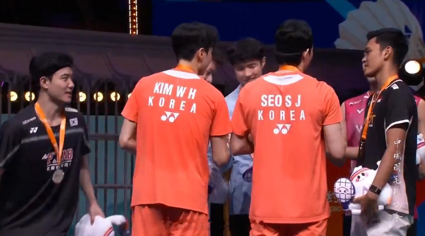 2026年羽毛球亚锦赛男子双打冠军金元浩/徐承宰亚军姜珉赫/奇东柱季军何