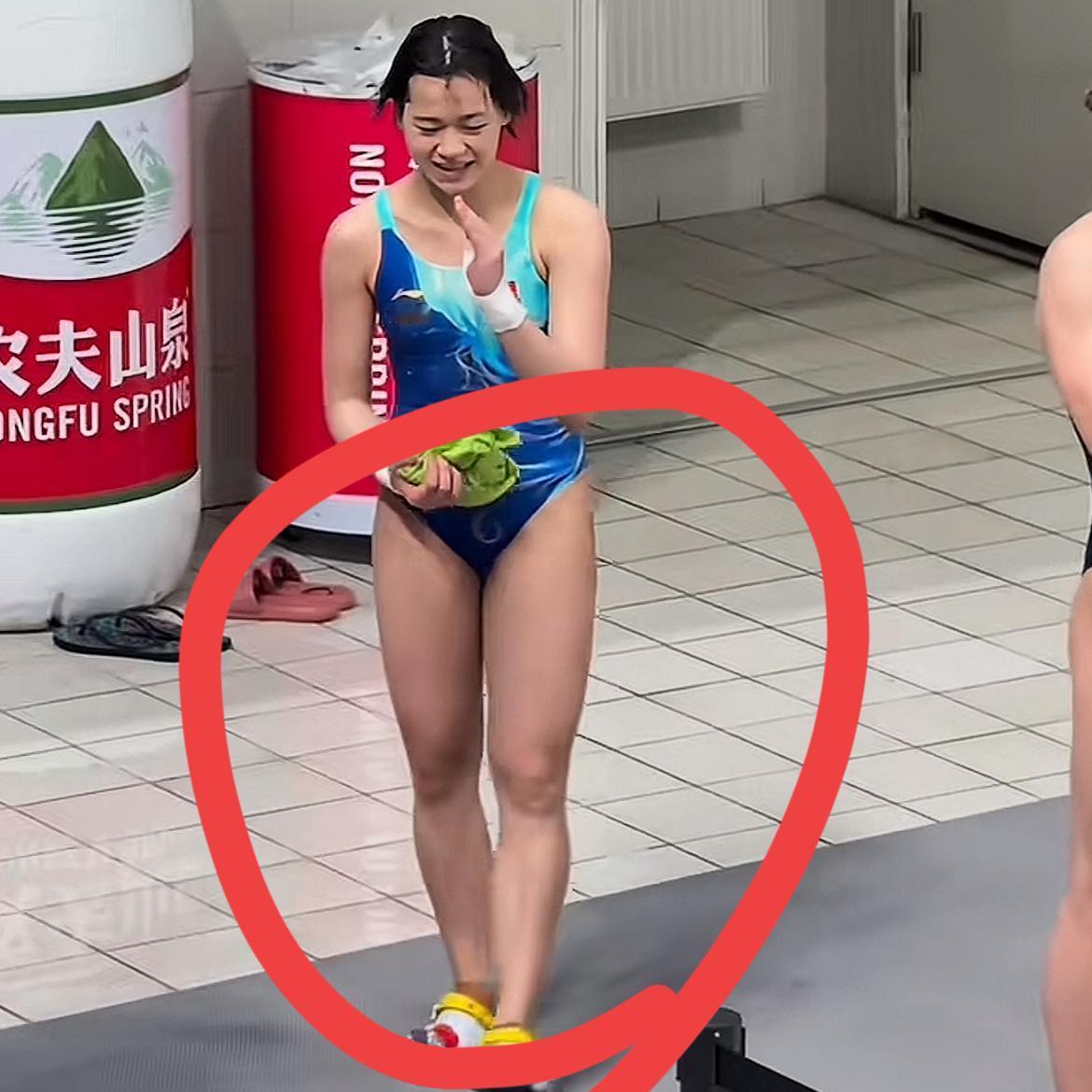 我预感全红婵再也不会减肥了不是她发育了很难减下去也不是96斤不重，而是因