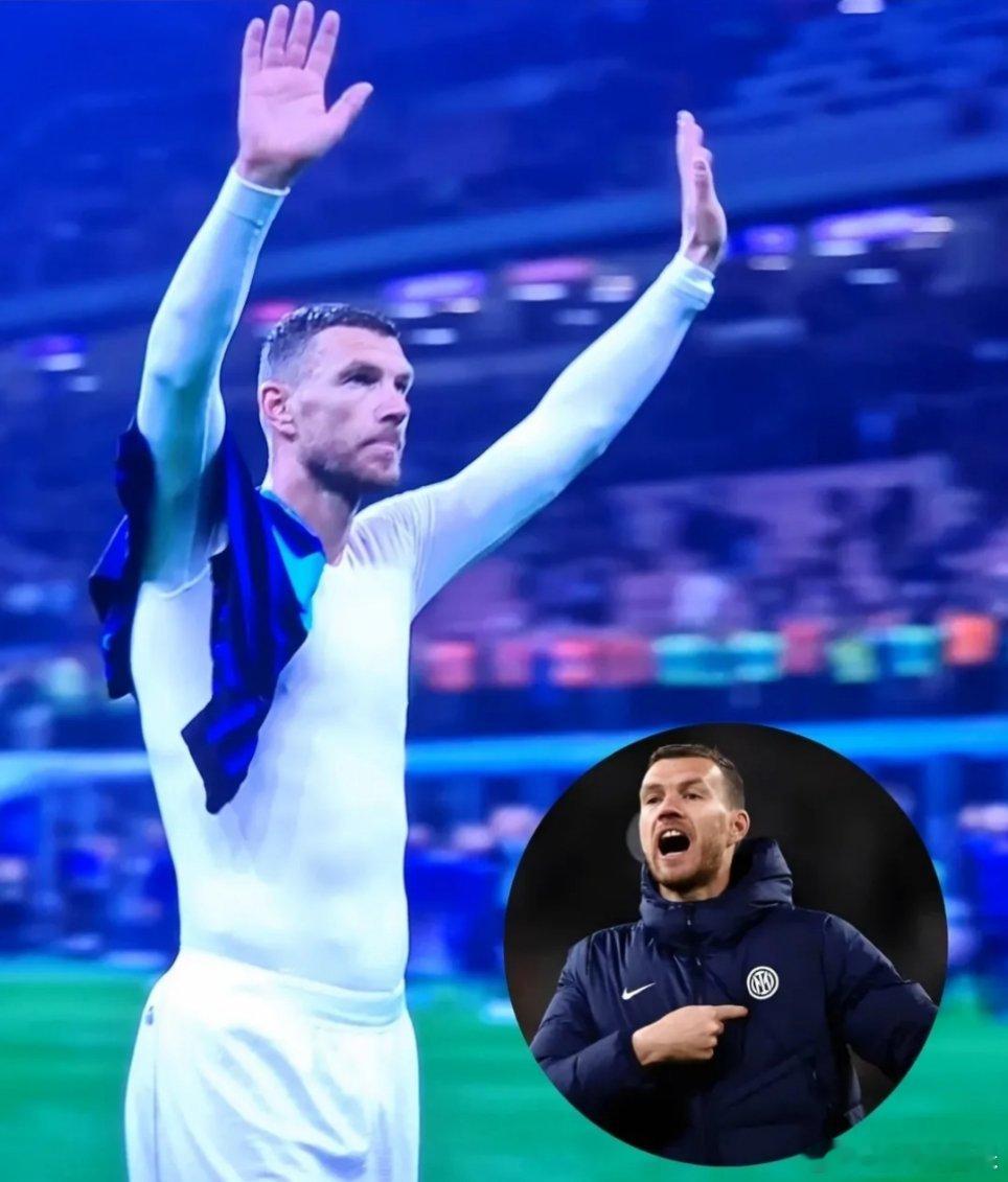 国际米兰球迷向哲科致敬，后者举手回应都怪那个卢巨婴[doge][doge][doge]国际米