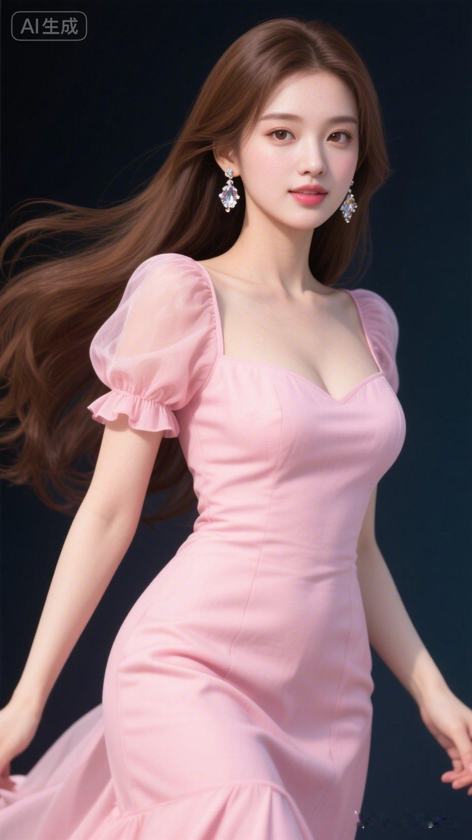 粉嫩少女心，甜美粉色连衣裙，优雅气质满满！💖✨