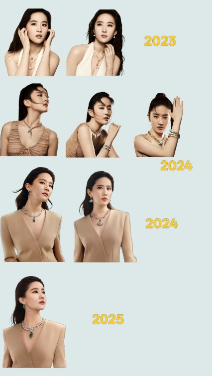 宝格丽四支全球广告，刘亦菲第五支赶紧来