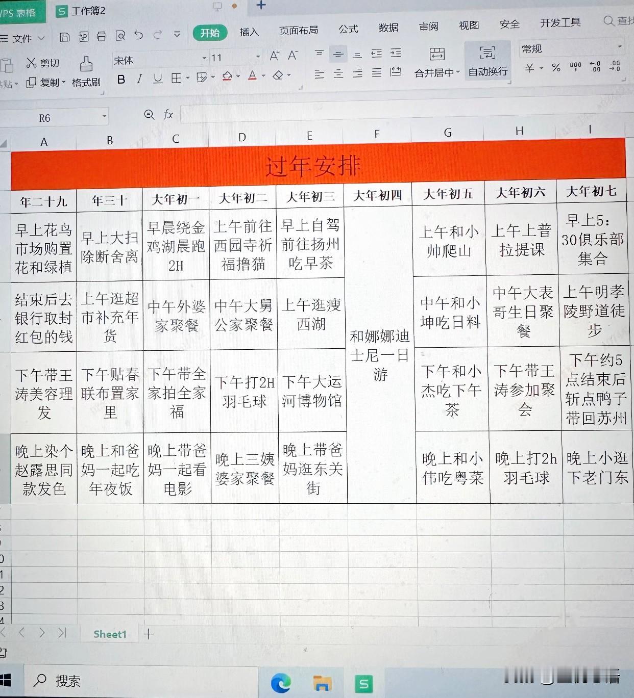 同事让我见识到了啥叫高精力人群！真的被同事的过年安排惊到了！人家年前年后每天