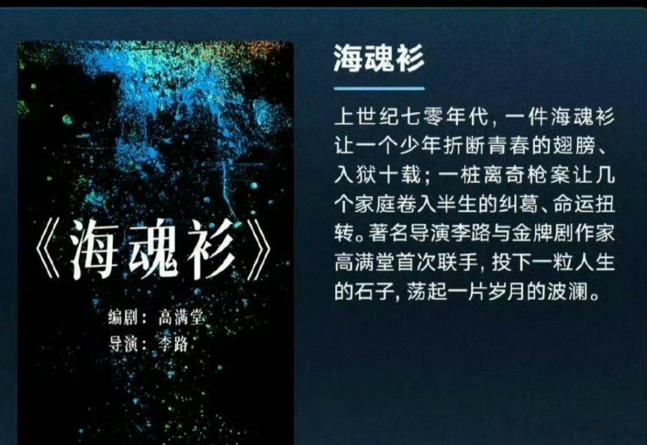 几个🥜在传不错的电视剧🫓盘点盘点任嘉伦《海魂衫》导演李路，编剧高满堂张晚意《