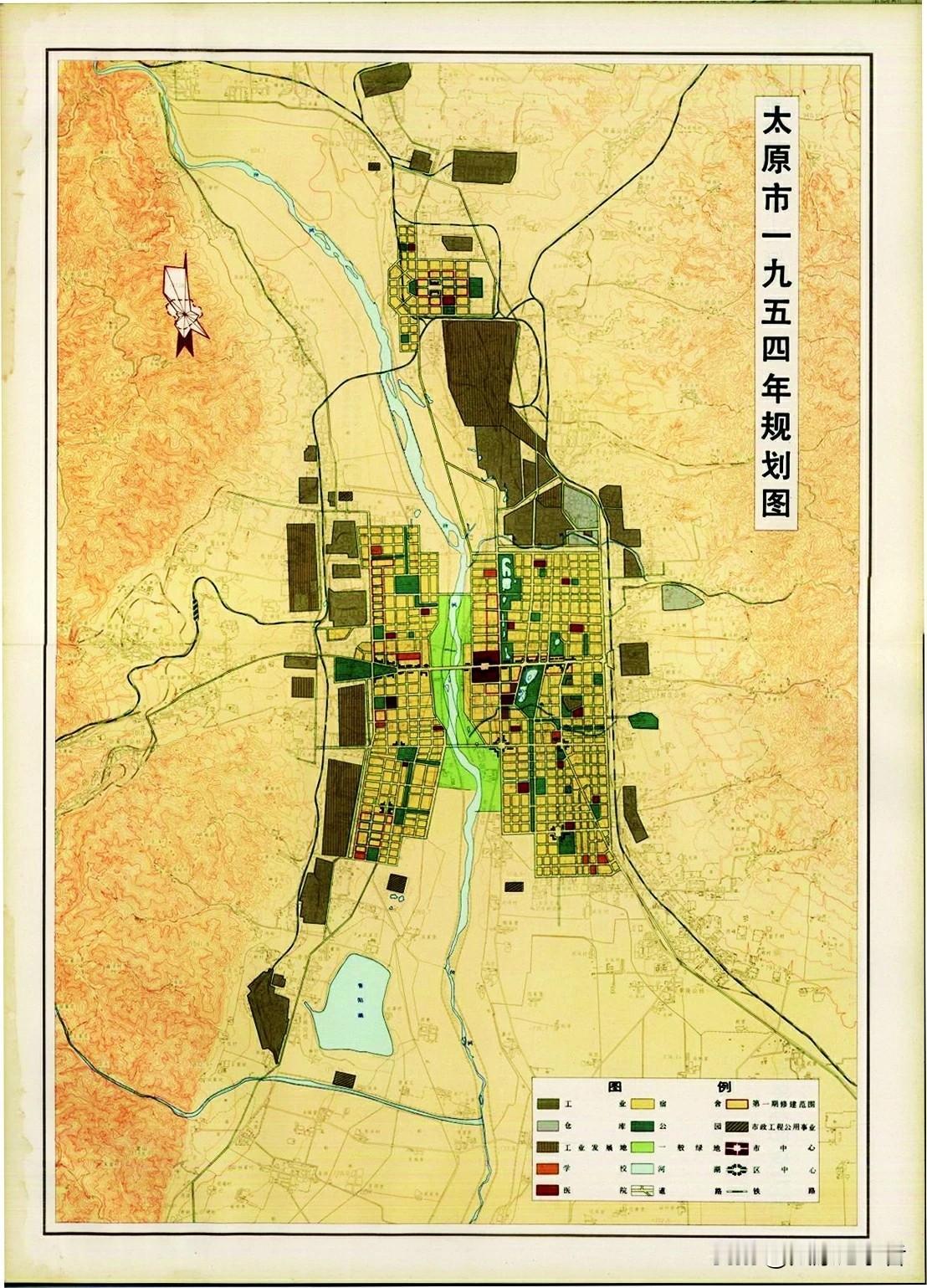 太原小伙伴看看你的家在1954年时是什么样子？估计绝大多数都在荒郊野地里[捂脸哭]