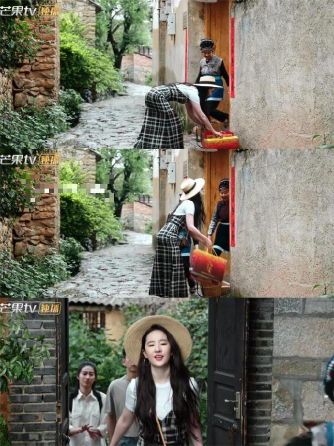 刘亦菲身体力行教我们：弯腰拿东西不要弯腰，要屈髋，自然养成好的仪态蹲下去都不会驼