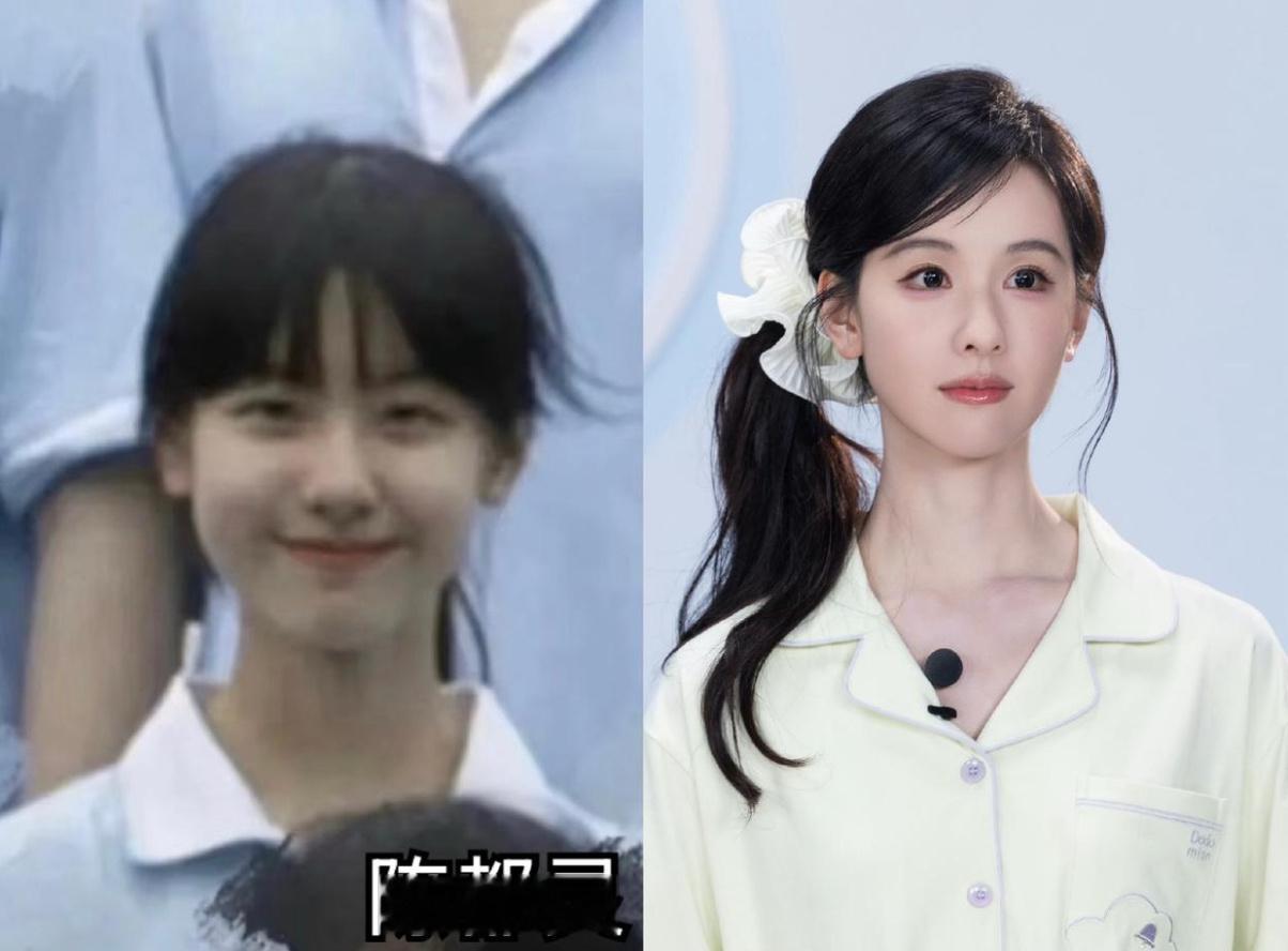 女明星学生时期和现在对比其实感觉差距都不大学生时期就很漂亮了