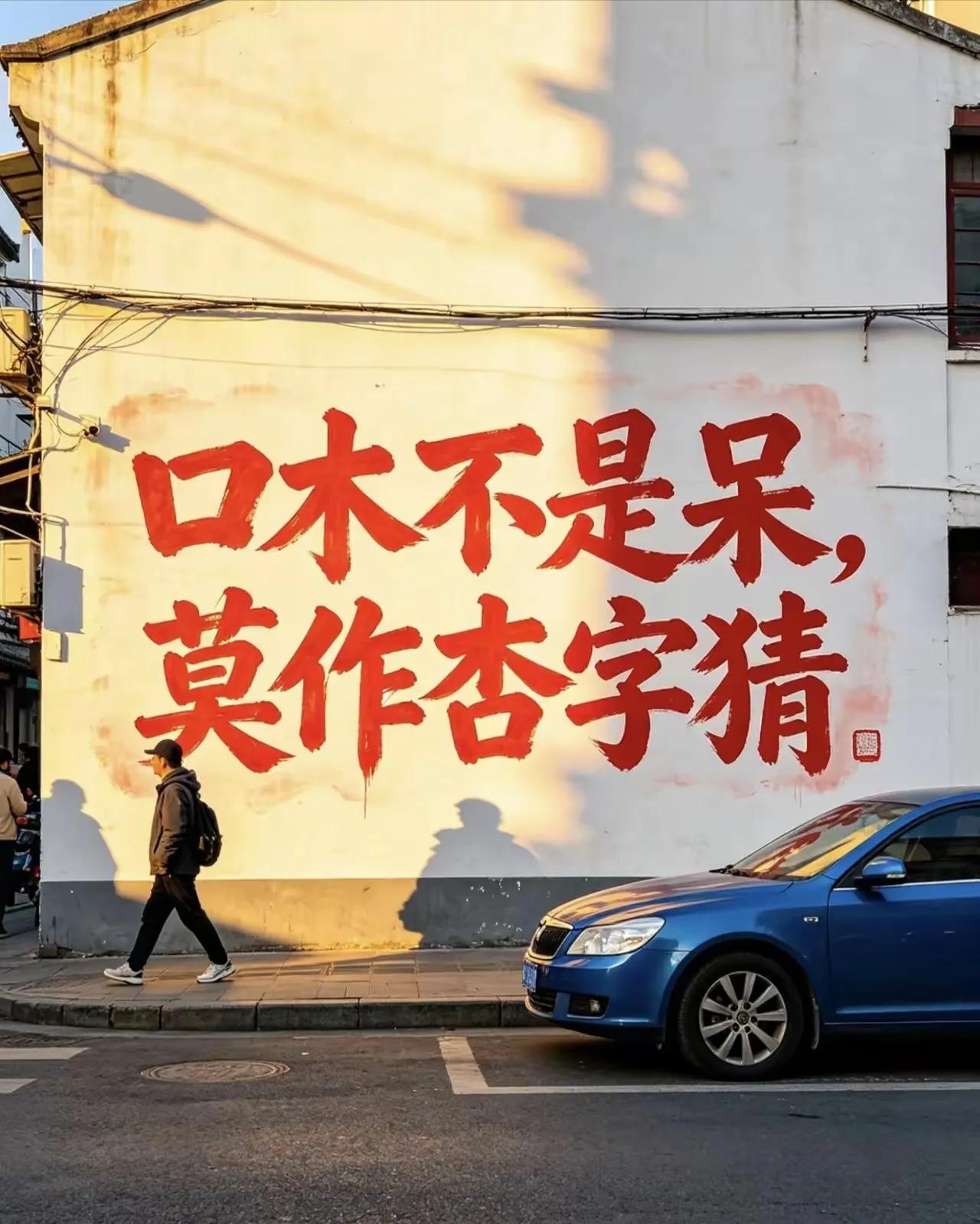 口木不是呆，莫作杏字猜，困字要排除。这是1989年高考语文猜字谜题，也是世