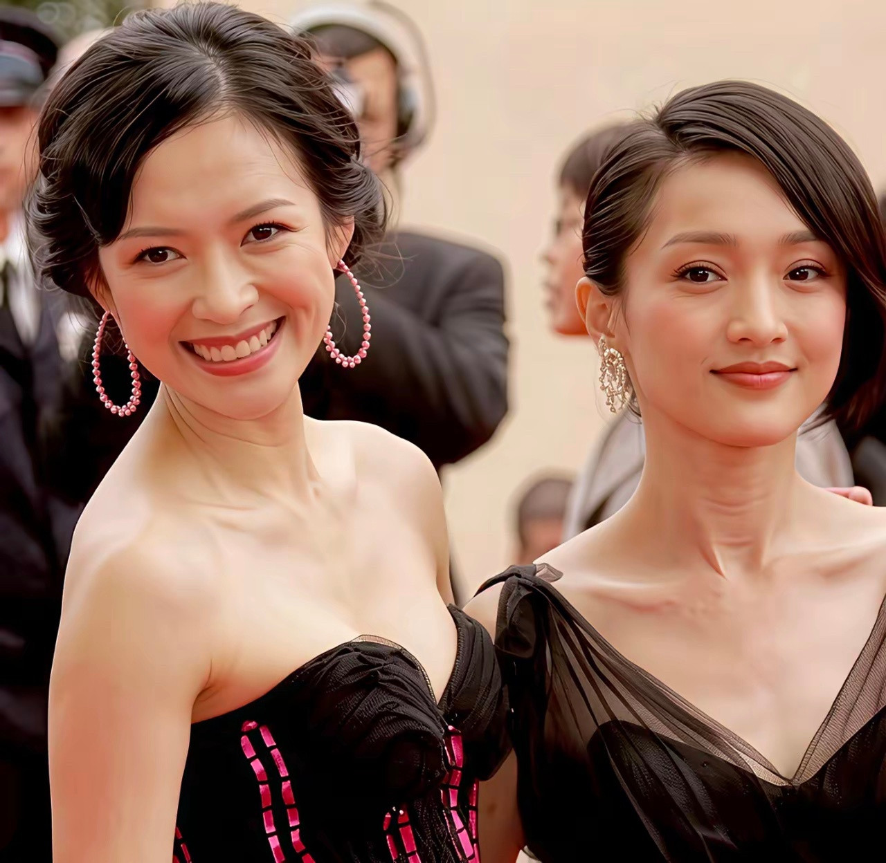 章子怡和周迅的演技都是老天爷赏饭吃她们两个同框，简直就是女明星骨相和灵气的较量。