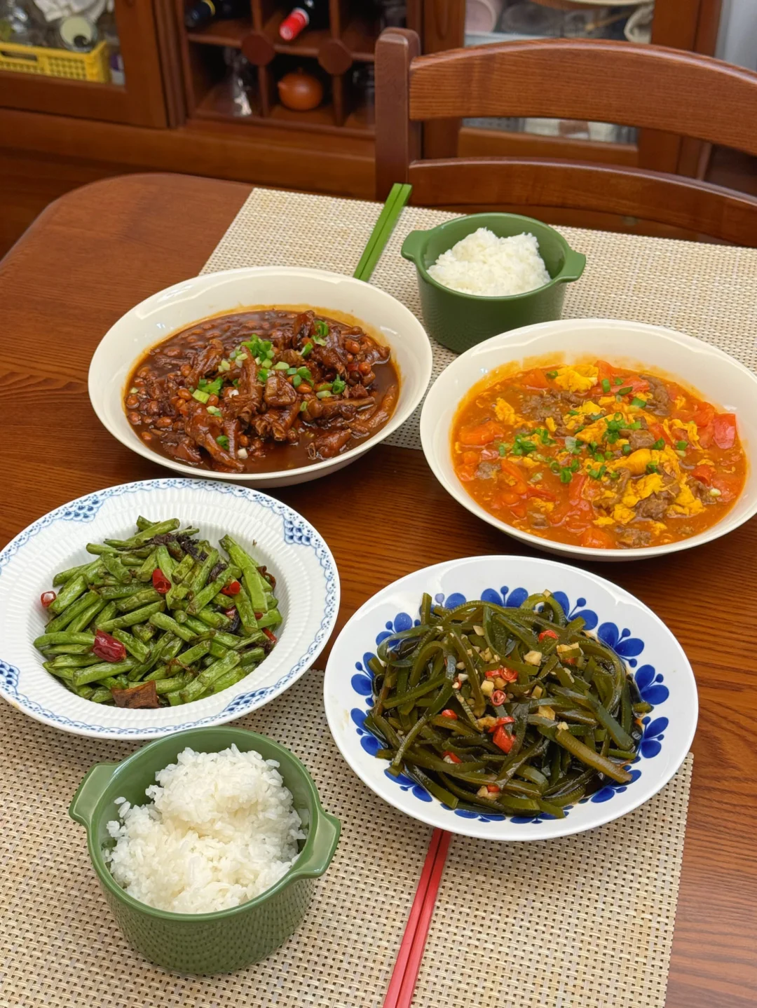 在家吃干净清爽的饭菜