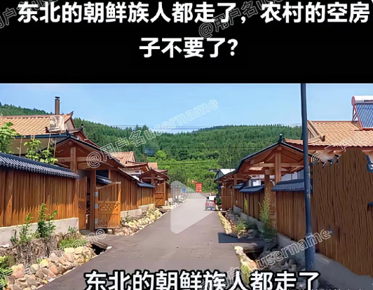 东北的朝鲜族人越来越少了，原来有170万人，现在走了有100万人了，年轻的差不多