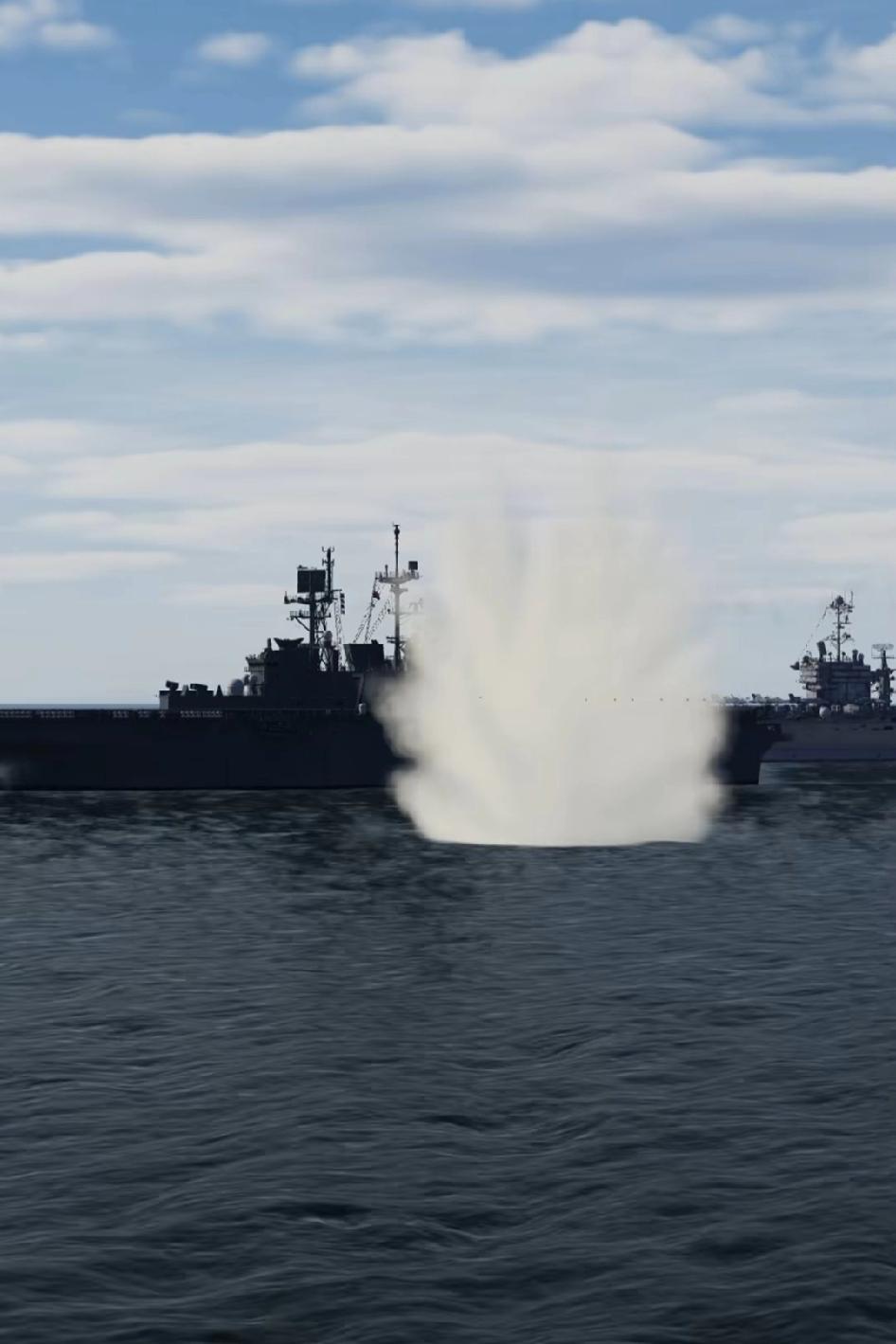 闯进了禁海你不掉飞机谁掉啊，超级大国的飞机有点意思，花活还挺多，又会旋转又会直线