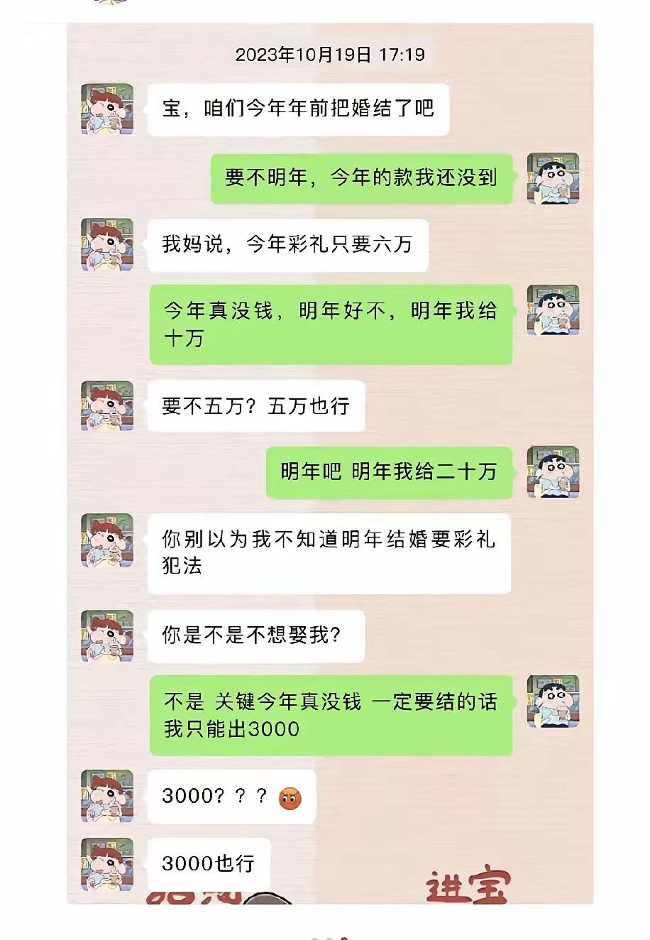 3000也行？咋突然有点不安了呢？