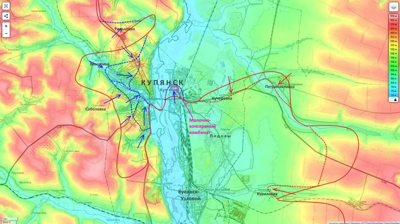 根据俄罗斯著名军事记者波多里亚卡今日报道：俄罗斯军队完全失去对库皮扬斯克的控制。