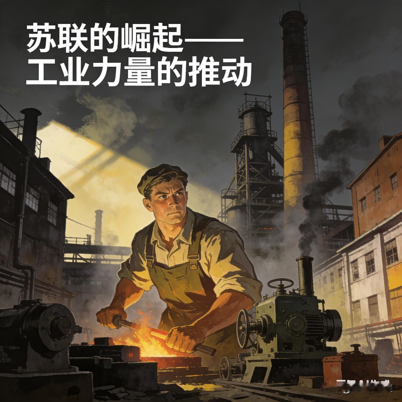 苏联与德国的崛起路径差异显著：苏联靠计划经济+重工业优先+强力社会动员快速完成工