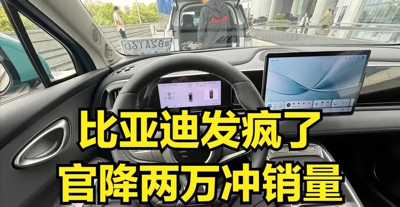 这会估计很多人都看到新能源车一哥比亚迪全系官降的消息，幅度非常之大，在我看来，完