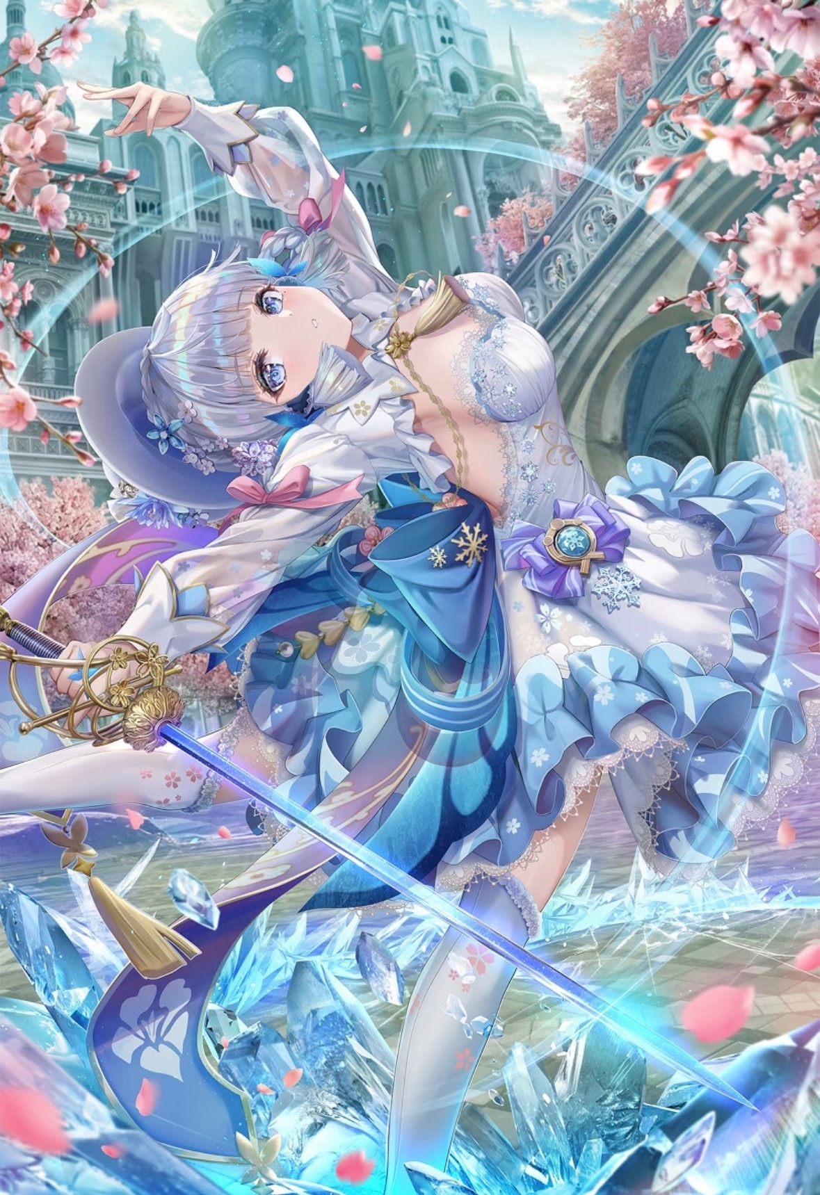 我愿称之为神！画神里绫华的画师很多，但！画师：torino我愿奉之为神！她的画