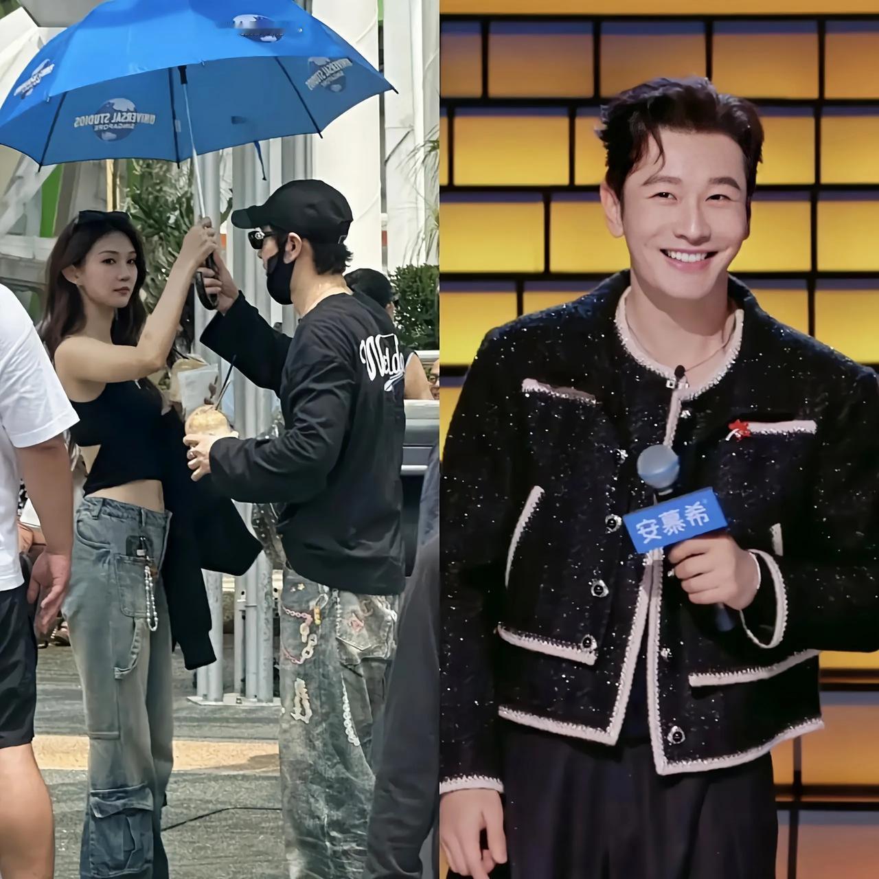 黄晓明和女子同游新加坡，原来他一直都喜欢年轻漂亮身材好的女生刚刚刷到黄晓明和