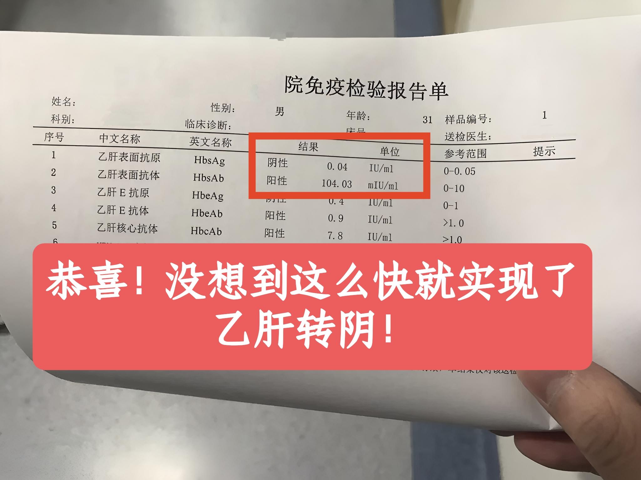 这位小兄弟今年才31岁，查出乙肝后一直规范的使用抗病毒药物。在半年前达...