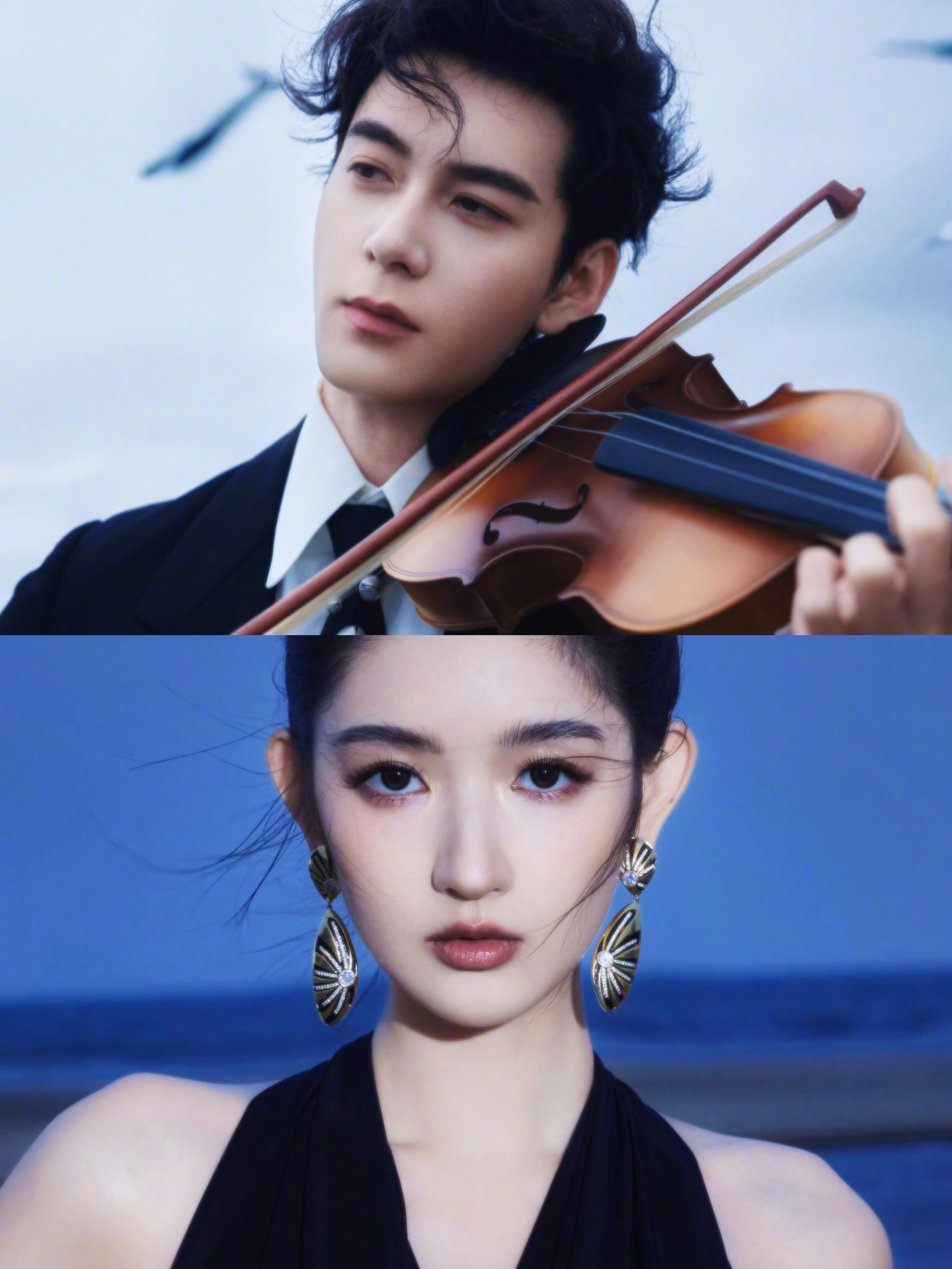 他俩是不是商量好的，去的一个海滩