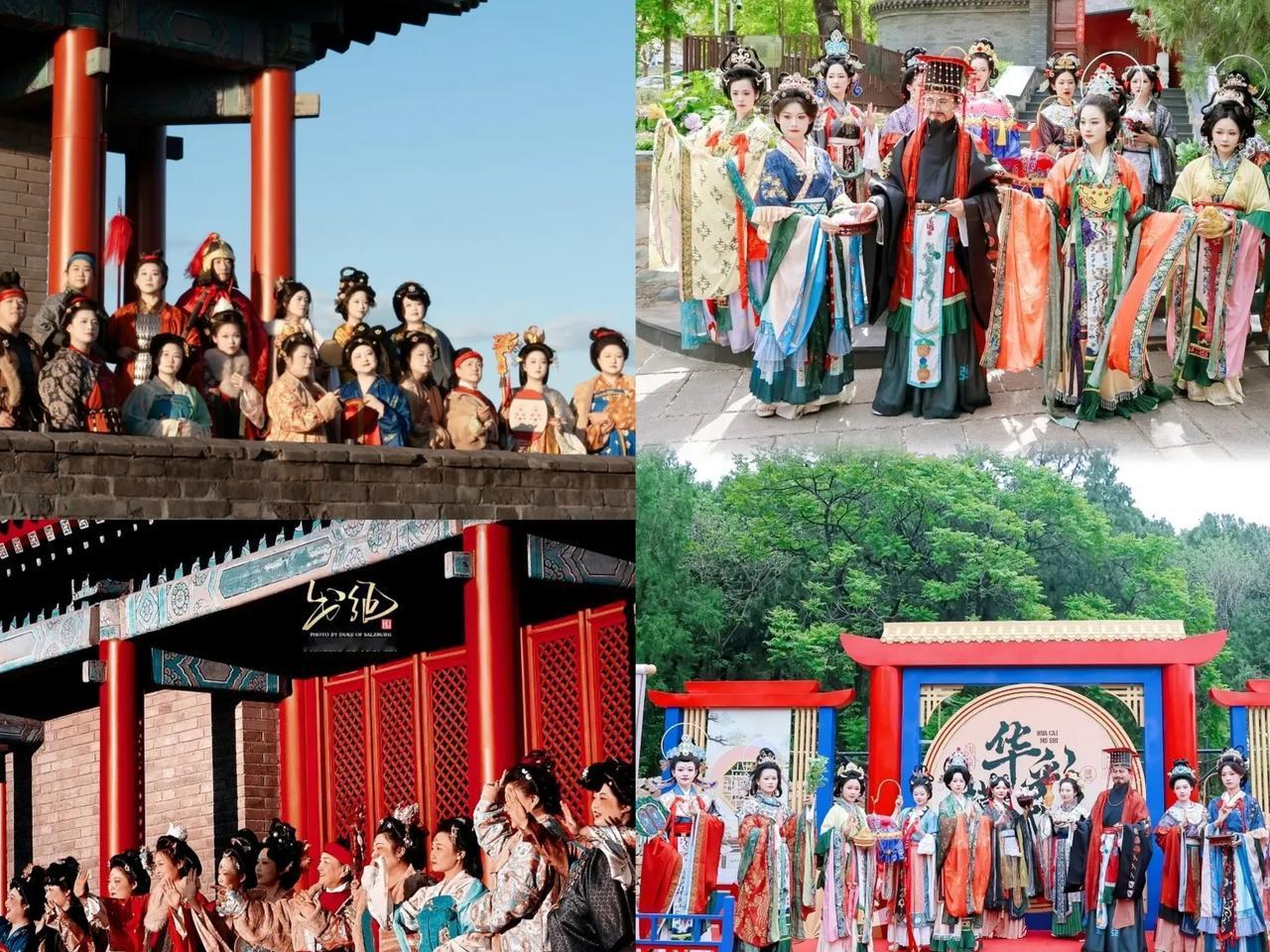 家人们，北京天坛这儿突然就刮起了大汉民族服饰风！之前景区为了挣钱，好多工作人员都