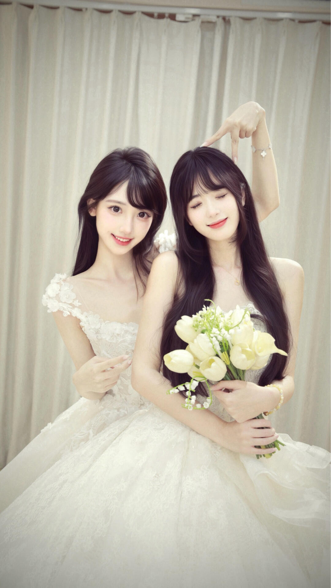 “婚纱是替美嘉买的”