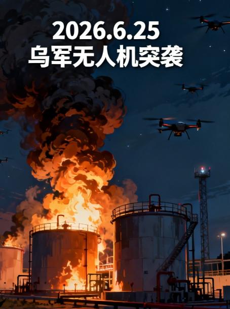 2026年6月25日夜，乌军无人机奔袭巴什科尔托斯坦，突破俄方防空系统，精准命中