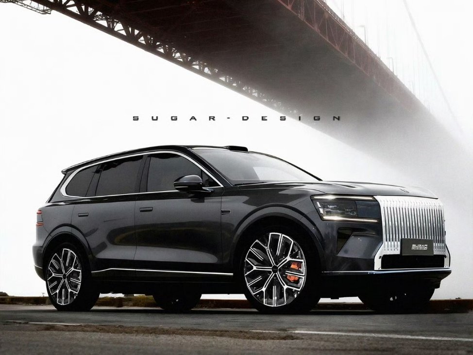 极氪8X渲染假想图很接近了新时代的宝马X5，新时代的公路之王正式发布时，大家留意