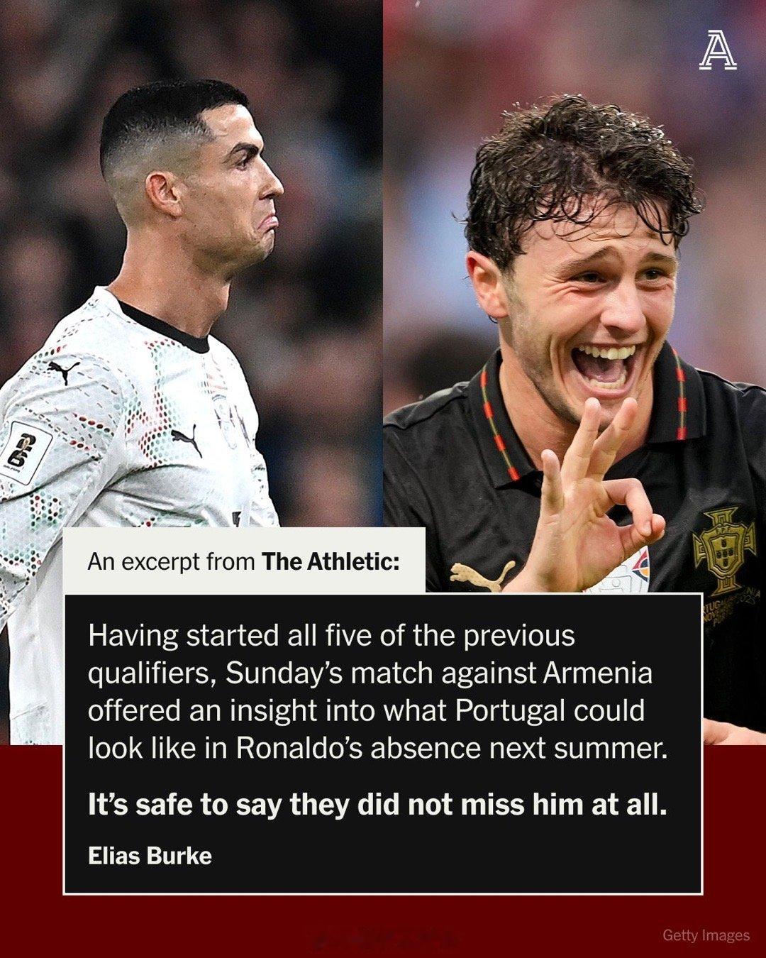 Theathletic:葡萄牙有勇气开启后C罗时代吗？克里斯蒂亚诺·罗纳尔多