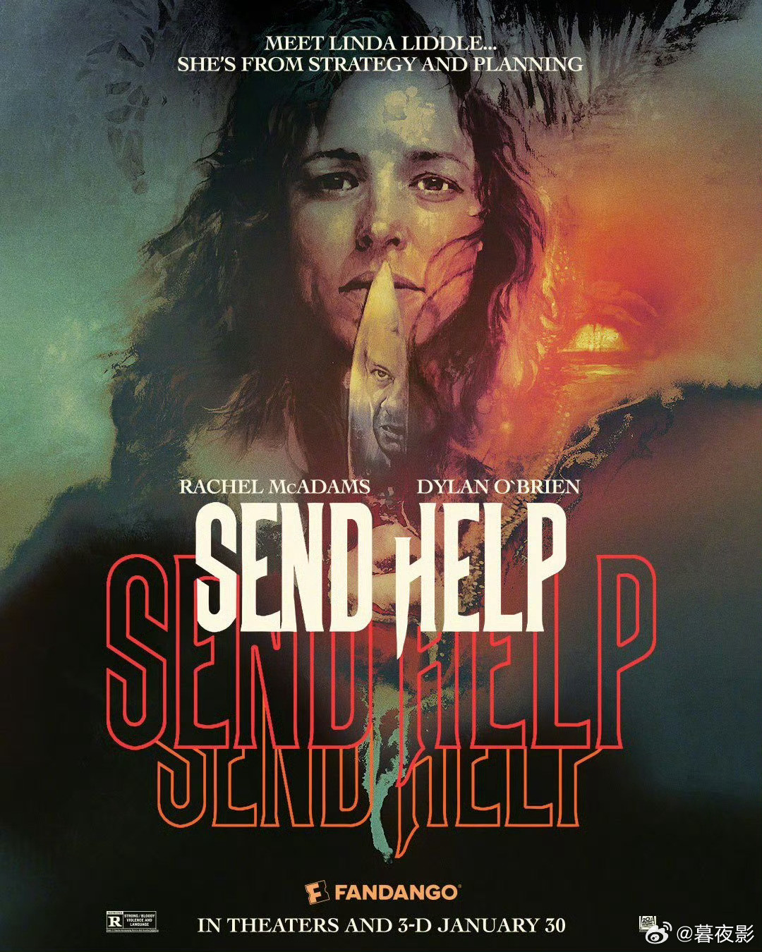 山姆·雷米执导的惊悚新片《请求救援》发布新海报！！将于1月30日北美上映！！本片
